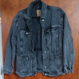GAP Women's Dark Gray Denim Jacket